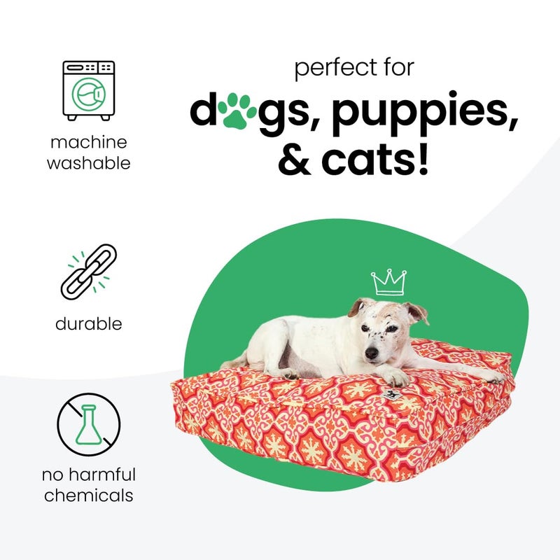 Molly Mutt Huge Dog Bed Cover - Papillon Print - Measures 36â€x45â€x5â€™â€™ - 100% Cotton - Durable - Breathable - Sustainable - Machine Washable Dog Bed Cover - Image 3